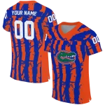 customized florida gators stripe splatter blue jersey best selling