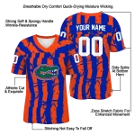 customized florida gators stripe splatter blue jersey best selling
