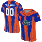 customized florida gators striped texture blue jersey best selling