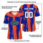 customized florida gators striped texture blue jersey best selling