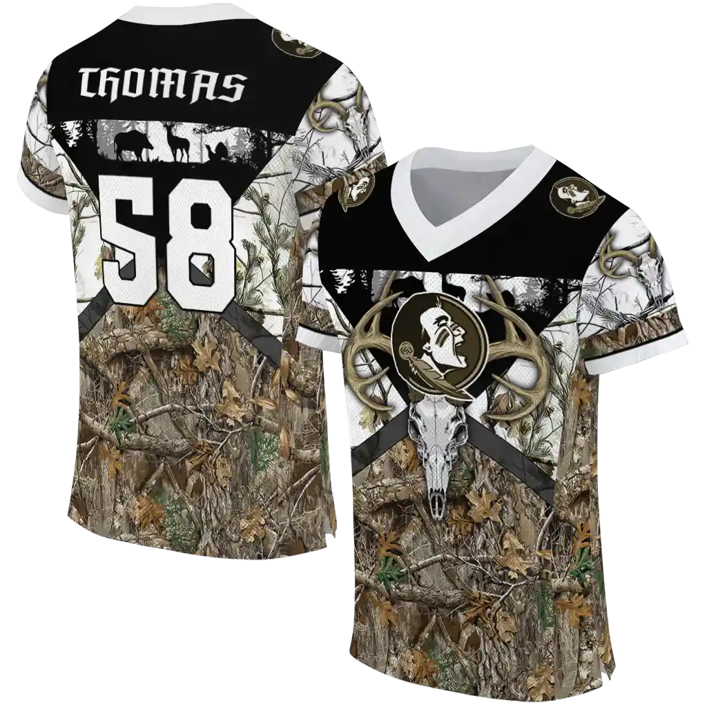 customized florida state seminoles antler skull camouflage hunting jersey best selling customized florida state seminoles antler skull camouflage hunting jersey best selling