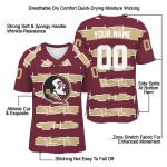 customized florida state seminoles layered grids garnet jersey best selling