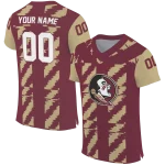 customized florida state seminoles stripe block garnet jersey best selling