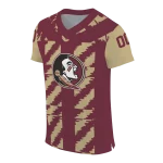 customized florida state seminoles stripe block garnet jersey best selling