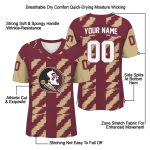 customized florida state seminoles stripe block garnet jersey best selling