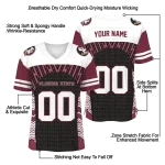 customized florida state seminoles tire arrows garnet black white jersey best selling