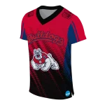 customized fresno state bulldogs halftone flow red black jersey best selling