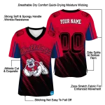 customized fresno state bulldogs halftone flow red black jersey best selling