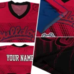 customized fresno state bulldogs halftone flow red black jersey best selling