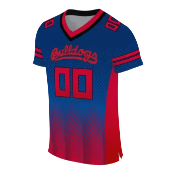 customized fresno state bulldogs halftone sweep blue black jersey fashion forward