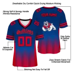 customized fresno state bulldogs halftone sweep blue black jersey best selling