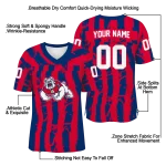 customized fresno state bulldogs stripe splatter red jersey best selling