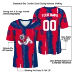 customized fresno state bulldogs striped texture red jersey best selling
