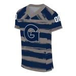 customized georgetown hoyas art stripe blue jersey best selling