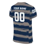 customized georgetown hoyas art stripe blue jersey best selling