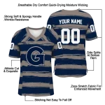 customized georgetown hoyas art stripe blue jersey best selling