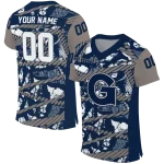 customized georgetown hoyas camo shatter blue jersey best selling