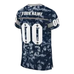 customized georgetown hoyas camouflage abstract blue jersey best selling