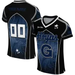customized georgetown hoyas halftone slant blue black jersey best selling