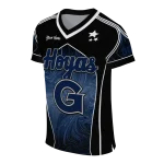 customized georgetown hoyas halftone slant blue black jersey best selling