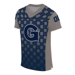 customized georgetown hoyas stacked rectangle blue jersey best selling