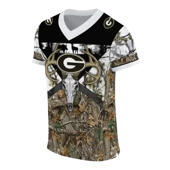 customized georgia bulldogs antler skull camouflage hunting jersey fashion forward