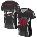 customized georgia bulldogs dynamic dots black jersey best selling