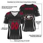 customized georgia bulldogs dynamic dots black jersey best selling