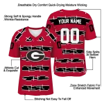 customized georgia bulldogs layered grids red jersey best selling