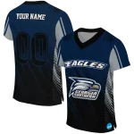 customized georgia southern eagles halftone flow blue black jersey best selling