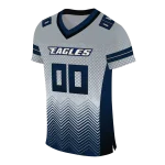 customized georgia southern eagles halftone sweep grey black jersey best selling