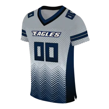customized georgia southern eagles halftone sweep grey black jersey fashion forward