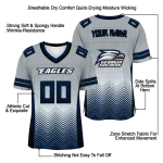 customized georgia southern eagles halftone sweep grey black jersey best selling