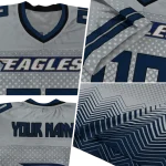 customized georgia southern eagles halftone sweep grey black jersey best selling