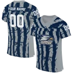 customized georgia southern eagles stripe splatter blue jersey best selling