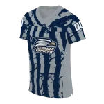 customized georgia southern eagles stripe splatter blue jersey best selling