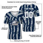 customized georgia southern eagles stripe splatter blue jersey best selling