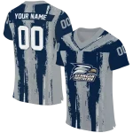 customized georgia southern eagles striped texture blue jersey best selling