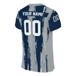 customized georgia southern eagles striped texture blue jersey best selling