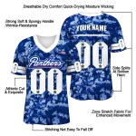 customized georgia state panthers camouflage abstract blue jersey best selling