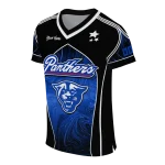 customized georgia state panthers halftone slant blue black jersey best selling