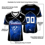 customized georgia state panthers halftone slant blue black jersey best selling