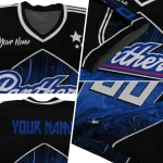 customized georgia state panthers halftone slant blue black jersey best selling