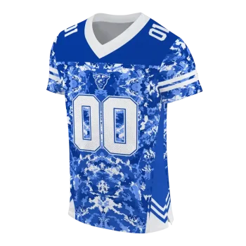 customized georgia state panthers mirrored pattern blue jersey fashion forward