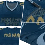 customized georgia tech yellow jackets dynamic dots blue jersey best selling