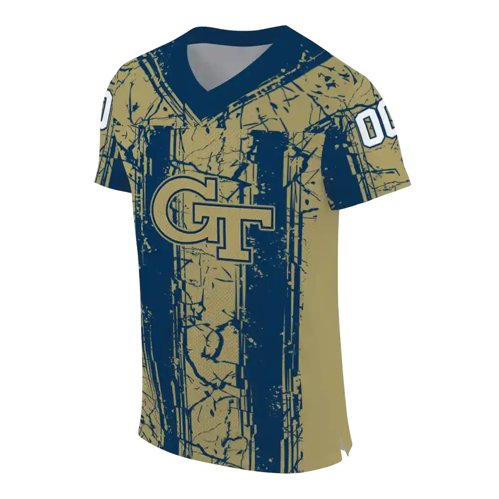 customized georgia tech yellow jackets rugged stripes gold jersey fashion forward customized georgia tech yellow jackets rugged stripes gold jersey fashion forward