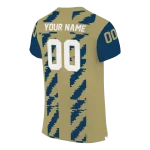 customized georgia tech yellow jackets stripe block gold jersey best selling