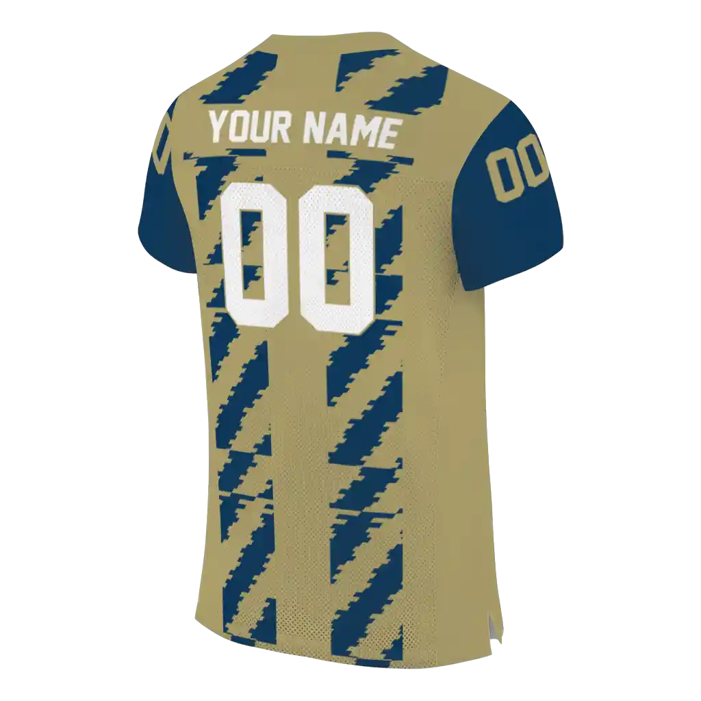 customized georgia tech yellow jackets stripe block gold jersey high quality customized georgia tech yellow jackets stripe block gold jersey high quality