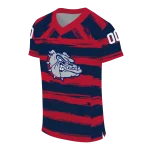 customized gonzaga bulldogs art stripe blue jersey best selling