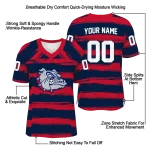 customized gonzaga bulldogs art stripe blue jersey best selling